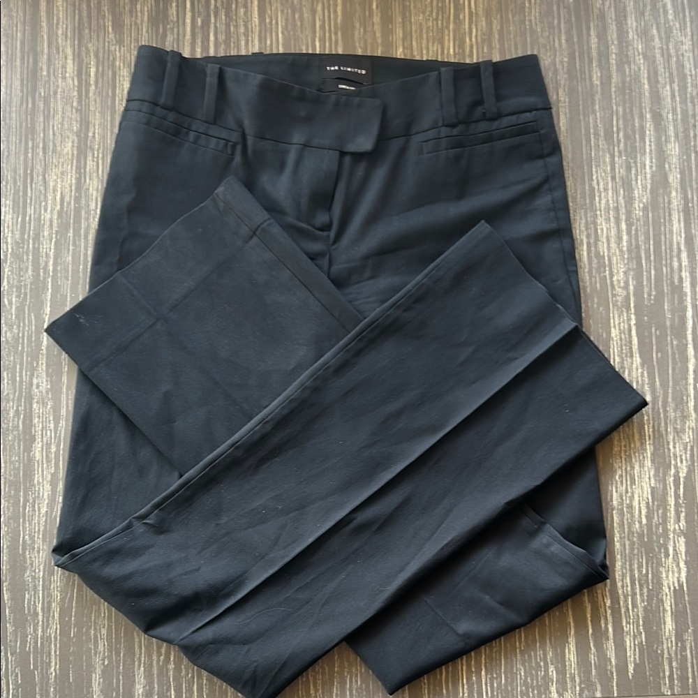 The Limited Black Trousers with Straight Leg and Smooth Fabric